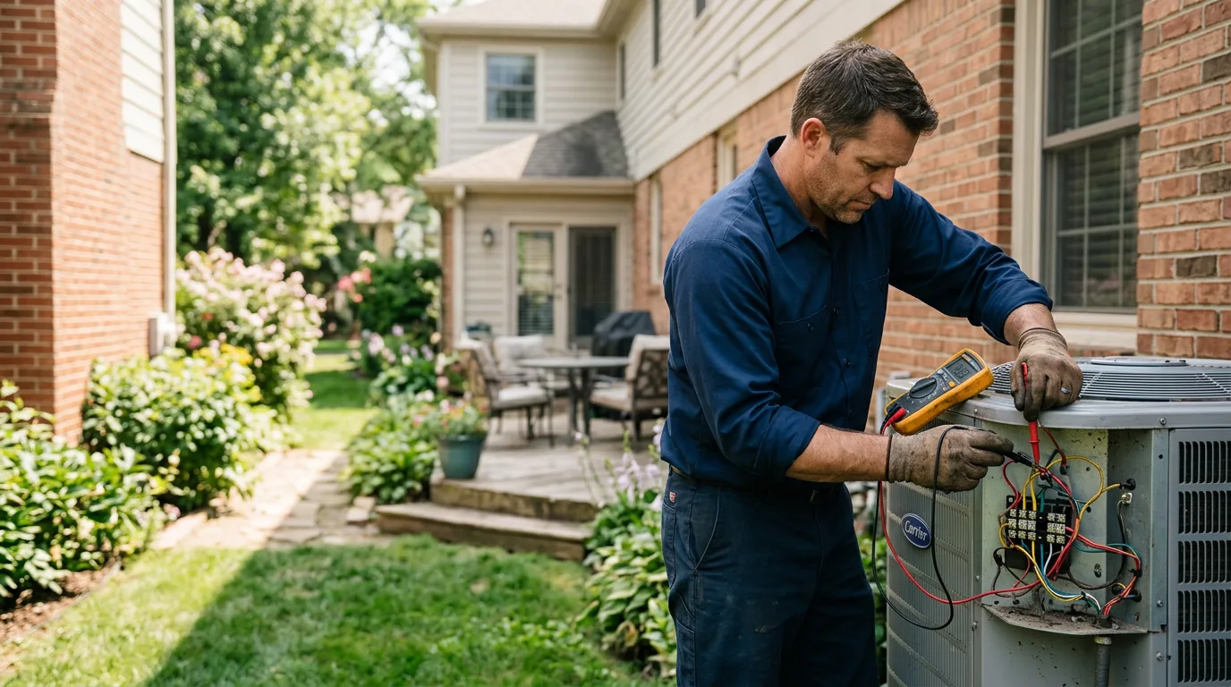 HVAC technician working near Rimforest, CA